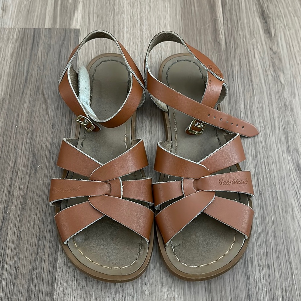 Salt Water Sandals by Hoy in Tan